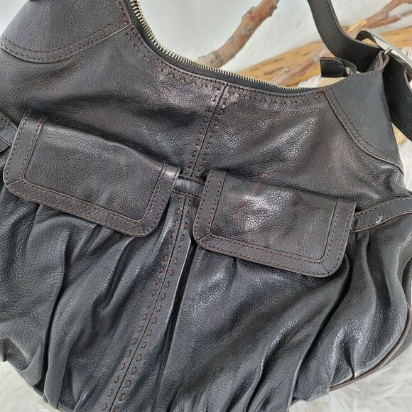 Cole haan large hobo bag dark brown - Picture 7 of 13